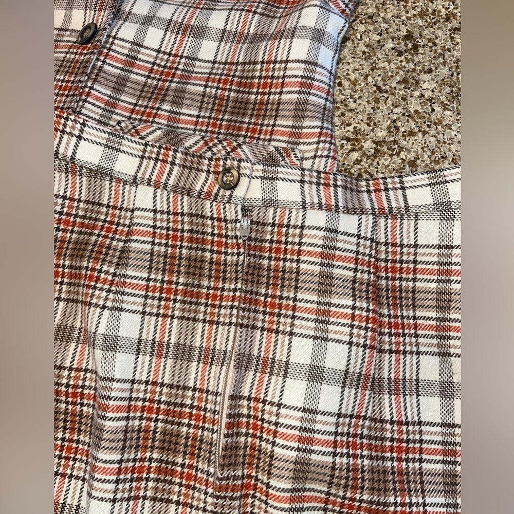 Vintage Two-Piece Tartan Wool Vest Suit XS - Picture 7 of 11